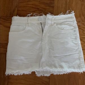 white skirt from express